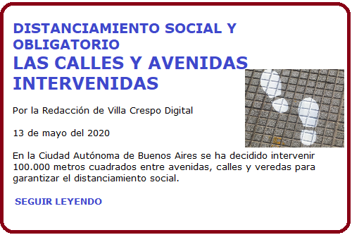 CALLES VEREDAS Y AVENIDAS